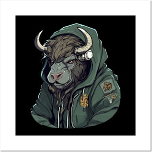 Cyberpunk Bison Posters and Art